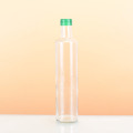 Factory Supply 500ml Glass Oil Packaging Bottle with Green Color Screw Cap